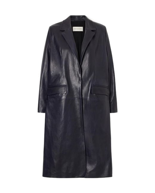 Nour Hammour Blue Long-Sleeved Coat
