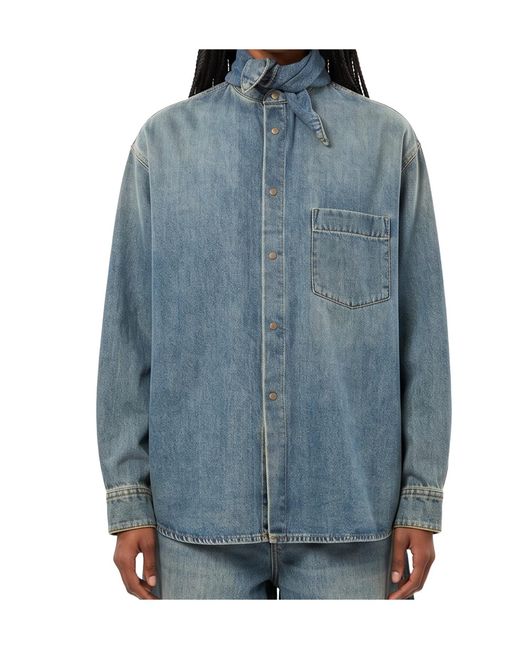 DARKPARK Blue Long-Sleeve Denim Shirt