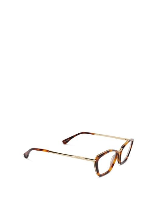 Max Mara White Cat-Eye Glasses