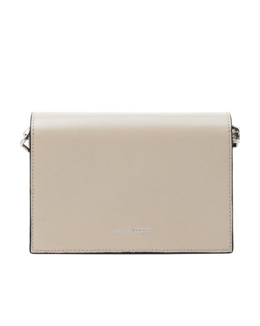 McQueen Natural Skull Small Shoulder Bag