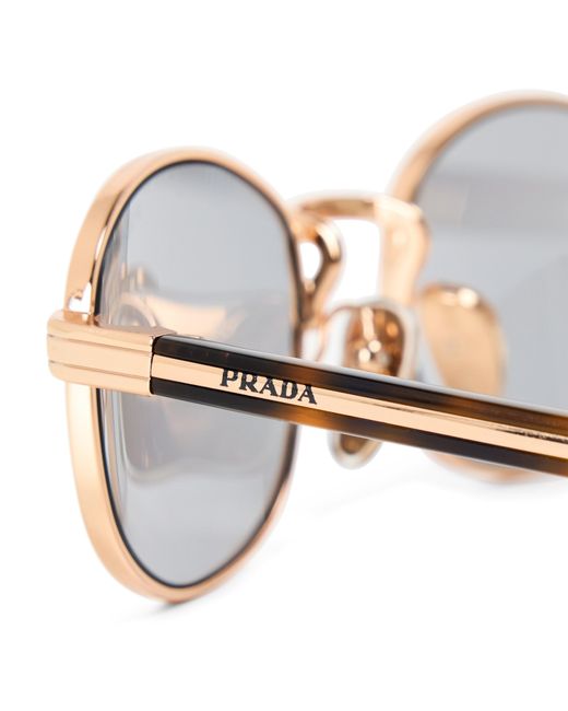 Prada White Fashion Big Frame Sunglasses