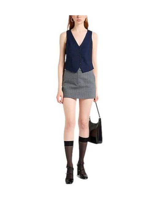 MAX&Co. Blue Single- Sleeveless Suit