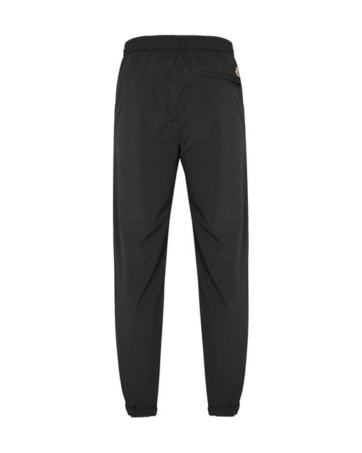 Moncler Black Tapered Casual Trousers for men