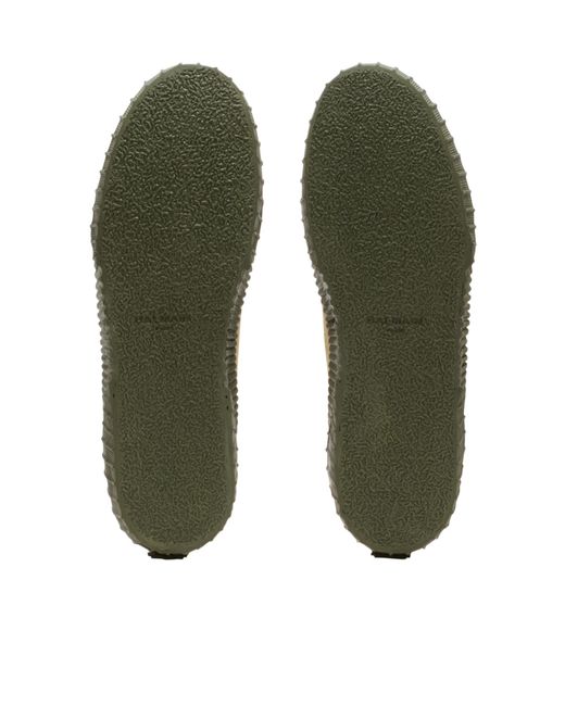 Balmain Green Riff Low Canvas Sneakers for men
