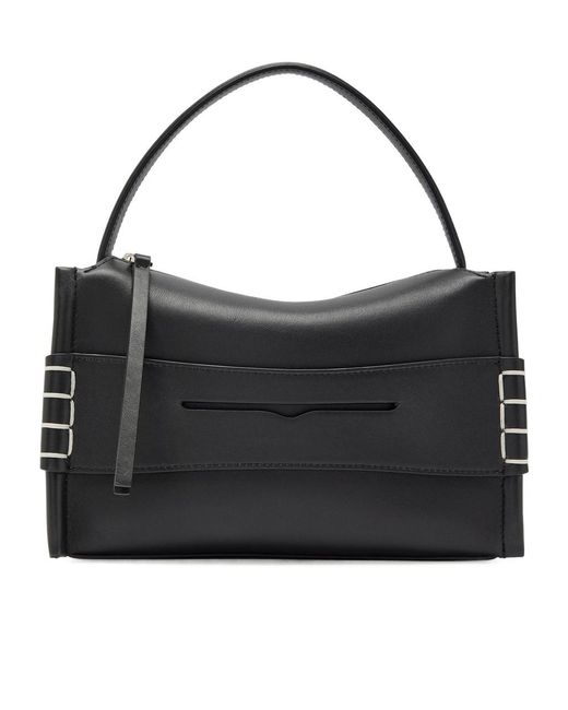 J.W. Anderson Black Loafer Small Leather Top Handle Bag