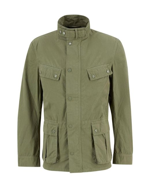 Barbour Green High Neck Pocket Jacket for men