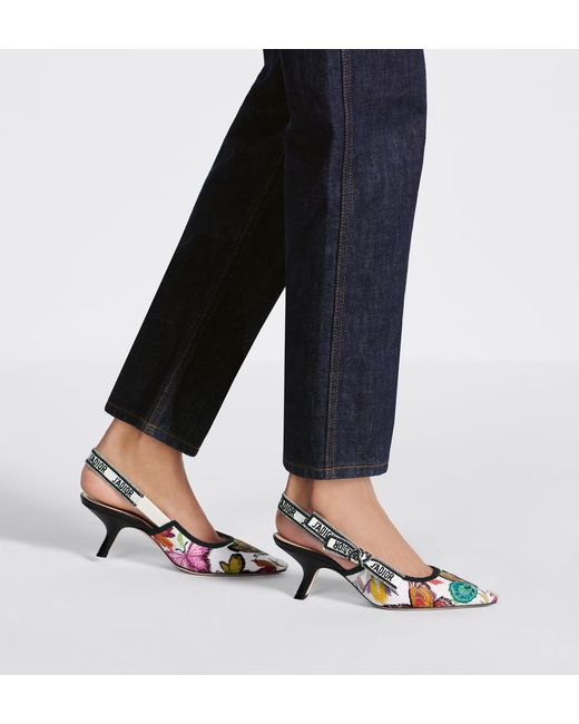 Dior Metallic J'A Slingback Pump