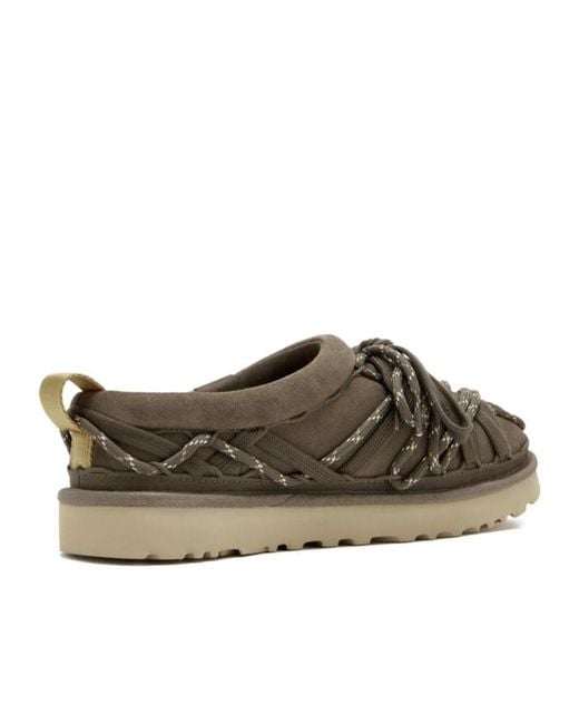 Ugg Brown Tasman Wovened Lace-Up Sandals