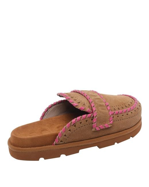 Mou Brown Bio Perforated Mules