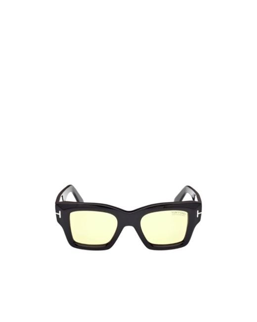 Tom Ford Blue Eyewear Ilias Square Frame Sunglasses for men