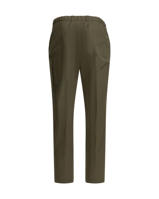 Herno Green Light Stretch Trousers for men
