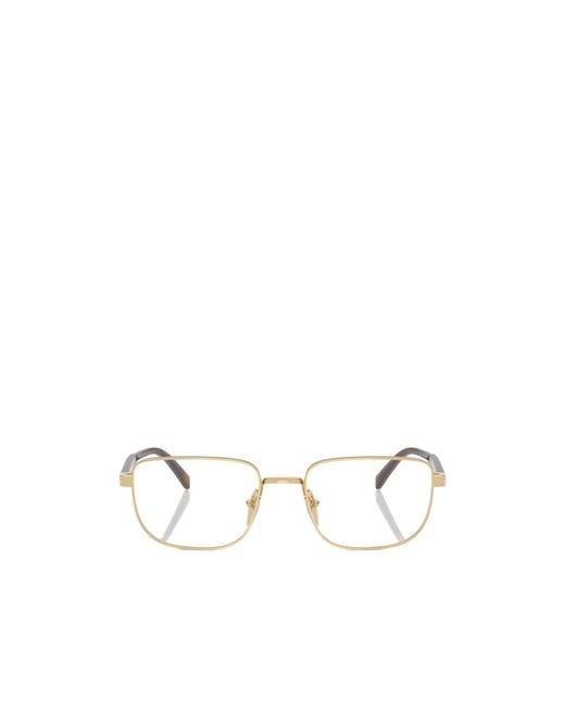 Prada Natural Eyewear Rectangular Frame Glasses for men