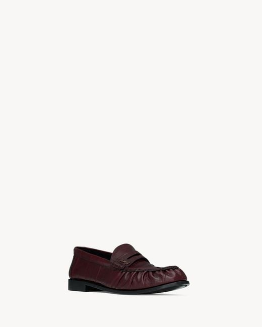 Saint Laurent Brown Le Loafer Supple for men