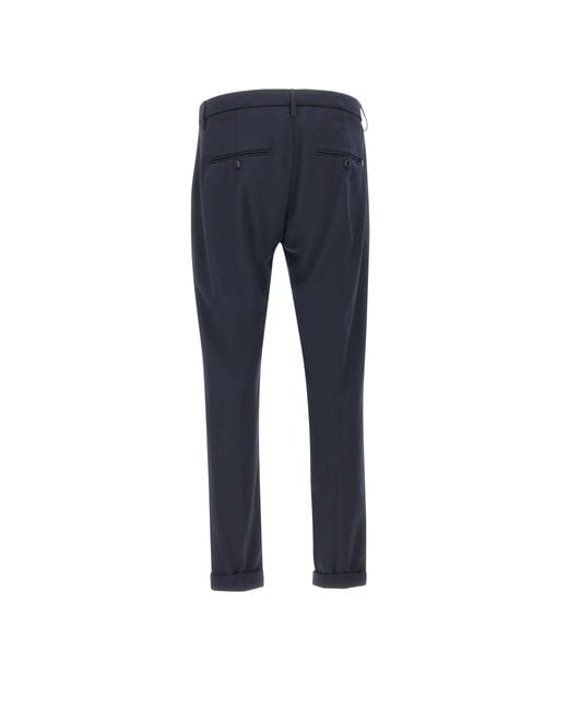Dondup Blue Gaubert Slim-Fit Pants for men
