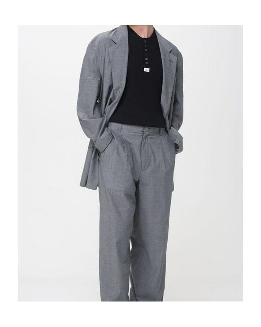 Magliano Gray Double-Breasted Jacket for men