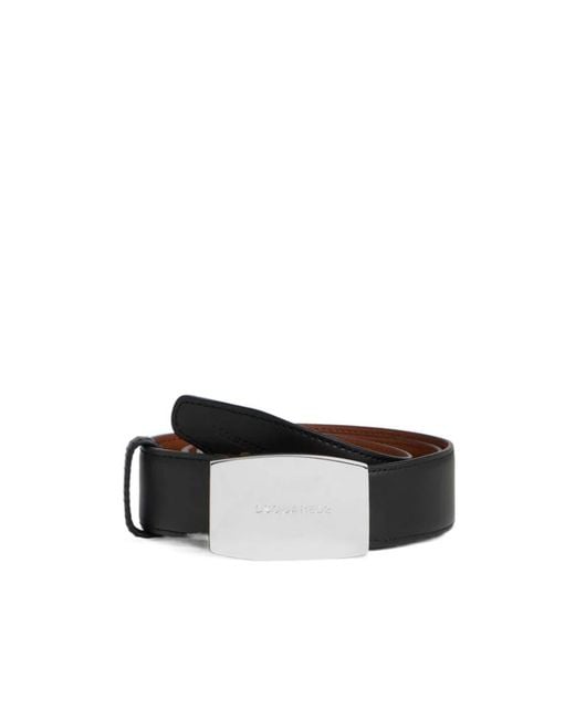 DSquared² Black Classic Belt for men