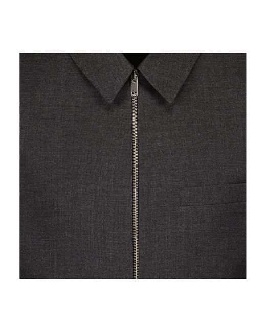 Givenchy Black Zip-Up Shirt Jacket for men
