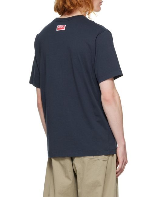 KENZO Blue 'Boke Flower' T-Shirt for men