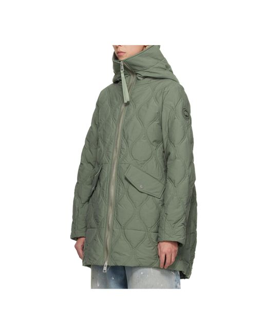 Canada Goose Green Alessia Zipper Down Jacket