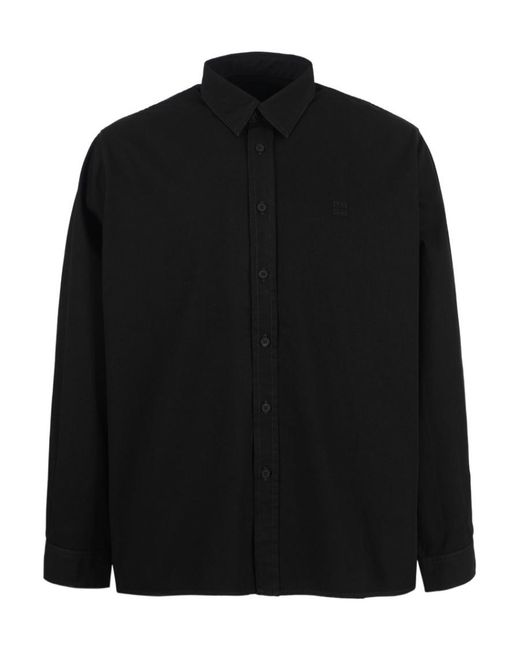 Givenchy Black Long-Sleeved Denim Shirt for men