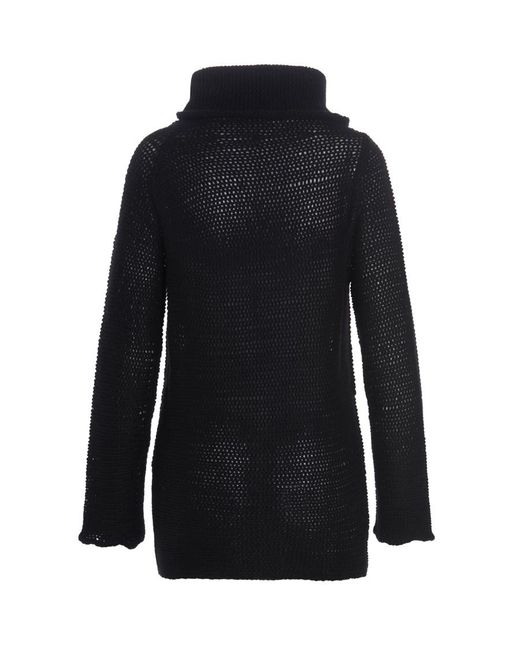 Ann Demeulemeester Black Knitted Pullover