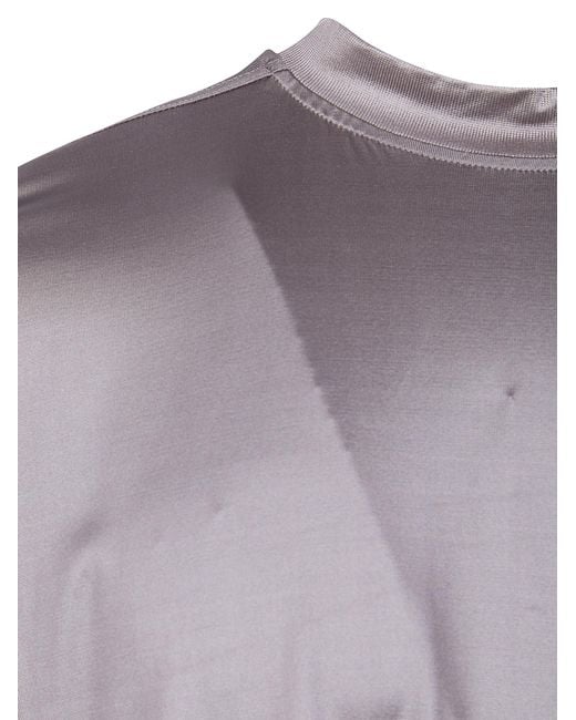 Rick Owens Purple Solid Color T-Shirt for men
