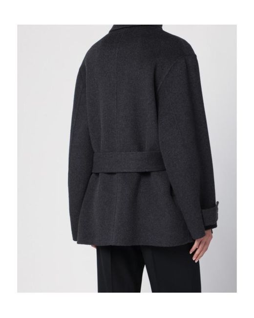 Philosophy Di Lorenzo Serafini Black Cappotto Doppiopetto