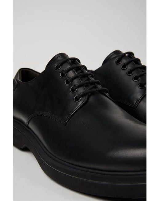 Camper Black Leather Lace Ups for men