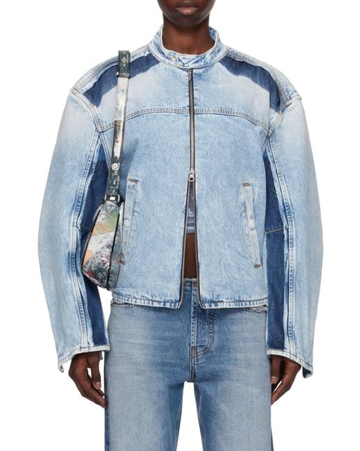 DIESEL Blue D-Marge-S1 Denim Jacket for men