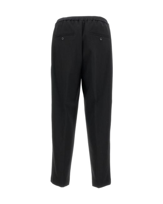 Barena Black Regular-Fit Jogger Pants for men
