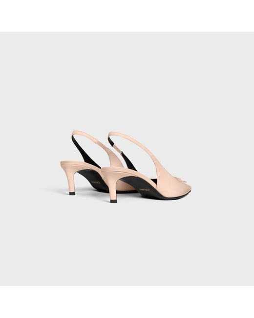 Céline Natural Pointed Toe High Heel Sandals