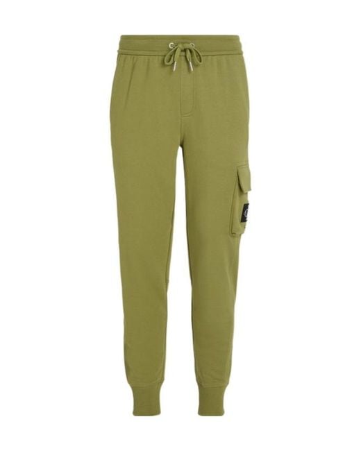 Calvin Klein Green Drawstring Sweatpants for men