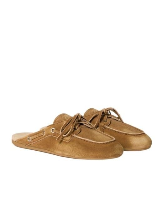 Miu Miu Faded suede clogs 関税込 ミュウミュウのスリッパ Miu Miu faded-suede Clogs | Brown | FARFETCH