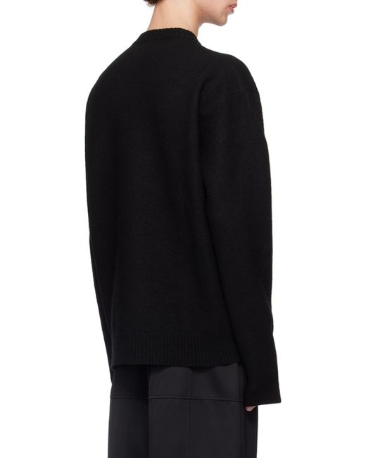 Jil Sander Blue Crewneck Knitted Jumper for men