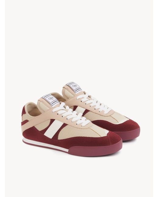 Chloé Pink Chloé Kick Lace-Up Sneakers