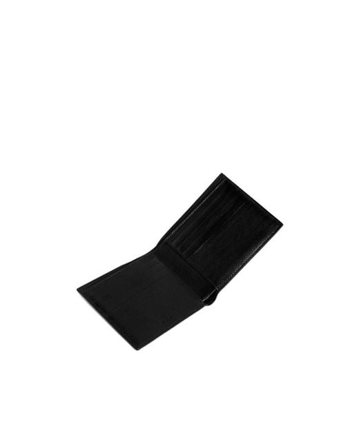 Balenciaga Black Cash Square Bi-Fold Wallet for men