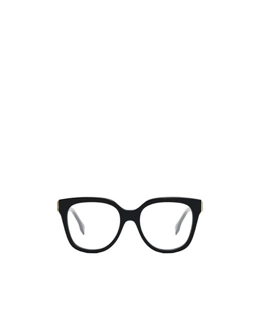Fendi White Eyewear Square-Frame Glasses
