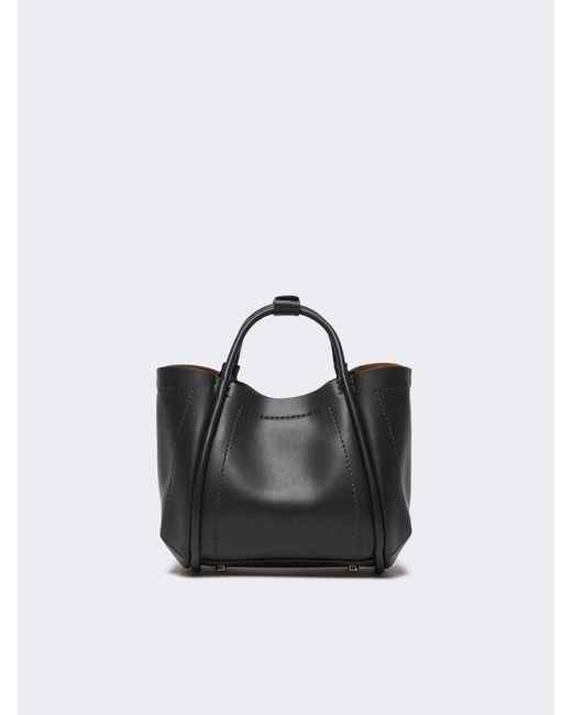 Max Mara Black Extra-Small Leather Marine Bag