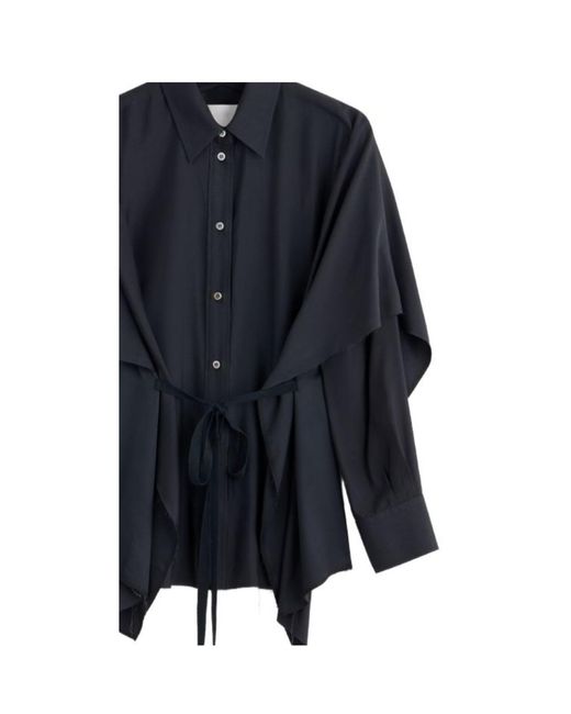 Maison Margiela Blue Long-Sleeved Shirt