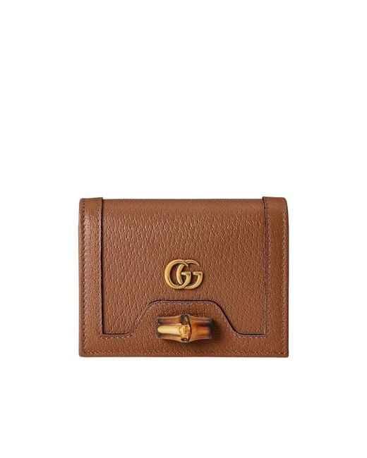 Gucci Brown Diana Card Holder Wallet