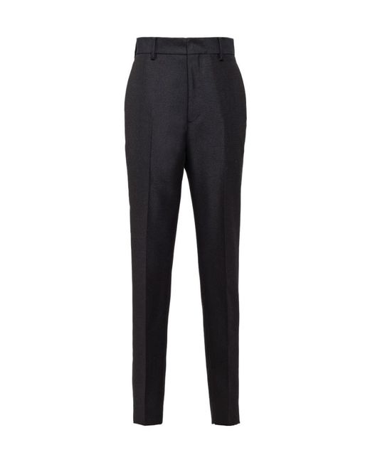 Prada Blue Mohair Wool Pants for men