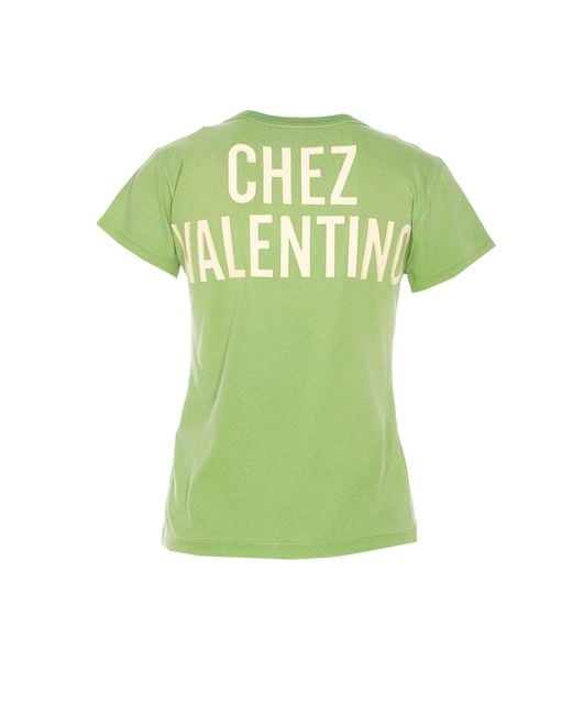 Valentino Green Chez Crewneck T-Shirt