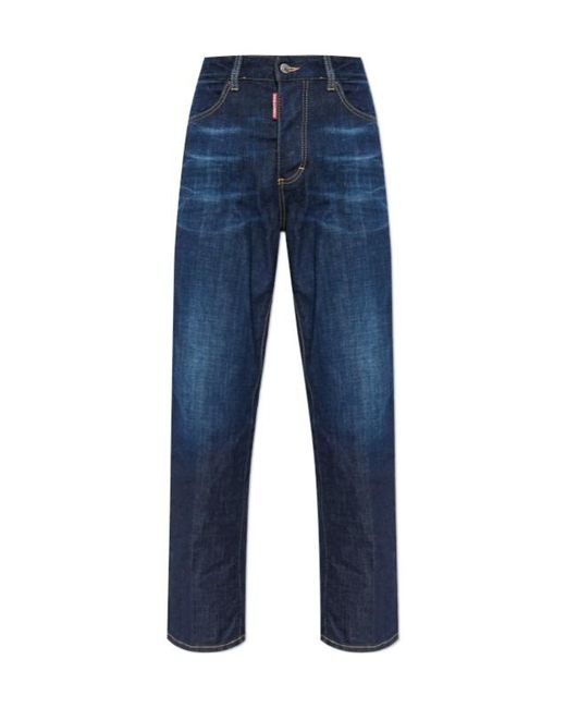 DSquared² Blue Boston Straight-Leg Jeans