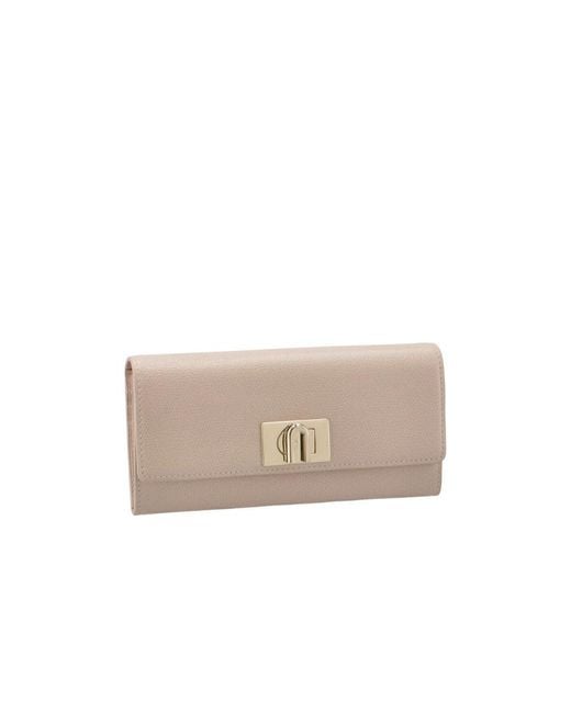 Furla Natural Twist-Lock Continental Wallet