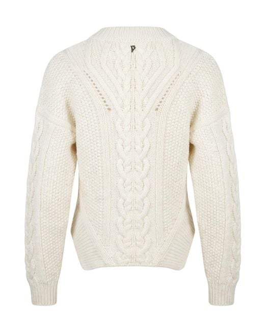 Dondup Natural Long-Sleeve Crew-Neck Sweater