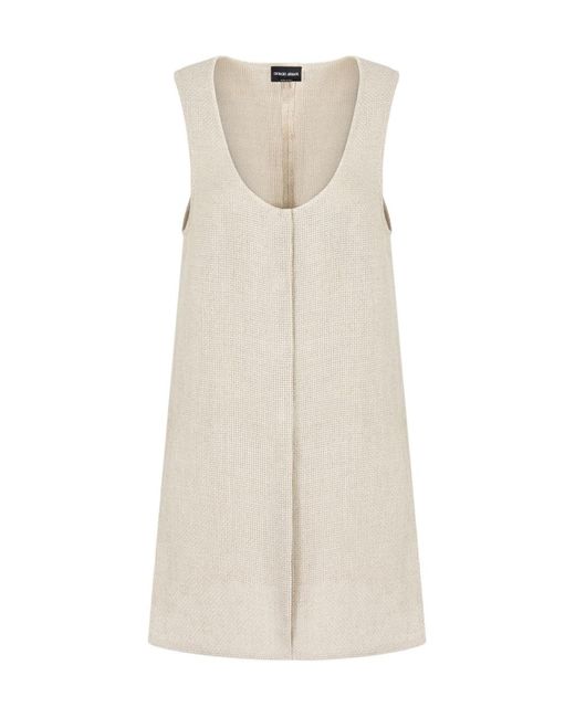 Giorgio Armani Natural Linen Top