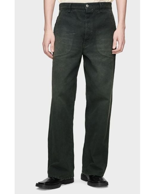 Maison Margiela Gray Double-Dyed Workwear Trousers for men