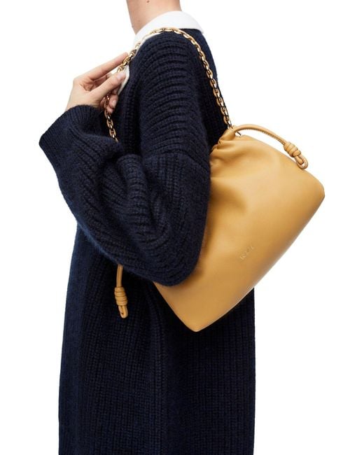 Loewe Natural Flamenco Medium Drawstring Shoulder Bag