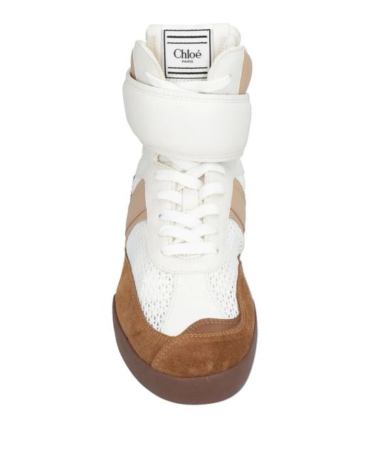 Chloé White High-Top Casual Shoes