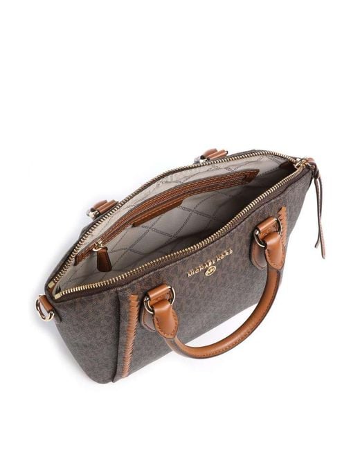 Michael Kors Brown Michael Logo Plaque Tote Bag